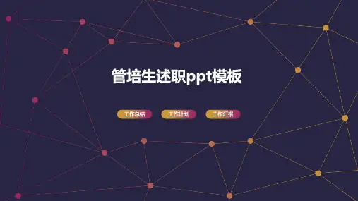 管培生述职ppt模板