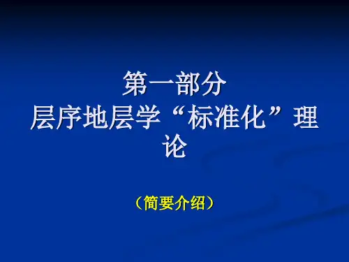 层序地层学标准化