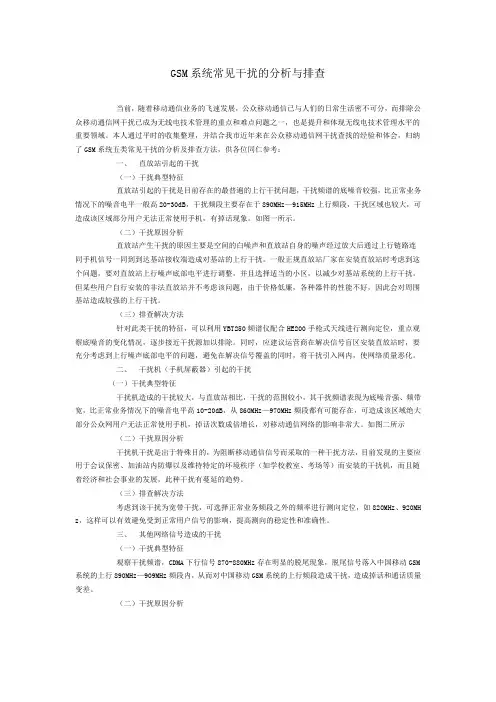 SM系统常见干扰的分析与排查