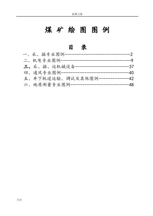 煤矿完整制图图例