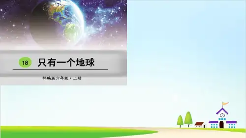 《只有一个地球》PPT完美版2
