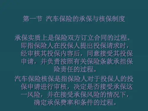 07第七章汽车保险承保实务ppt课件