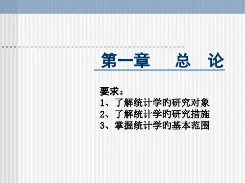统计学1章ppt课件