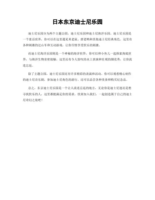 日本东京迪士尼乐园