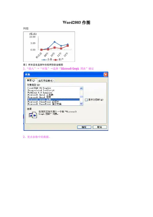 如何在Word2003作图
