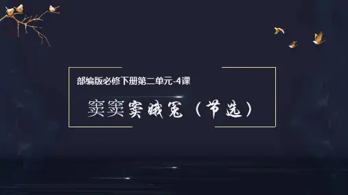 《窦娥冤(节选)》(教学课件)高一语文必修下册(统编版)