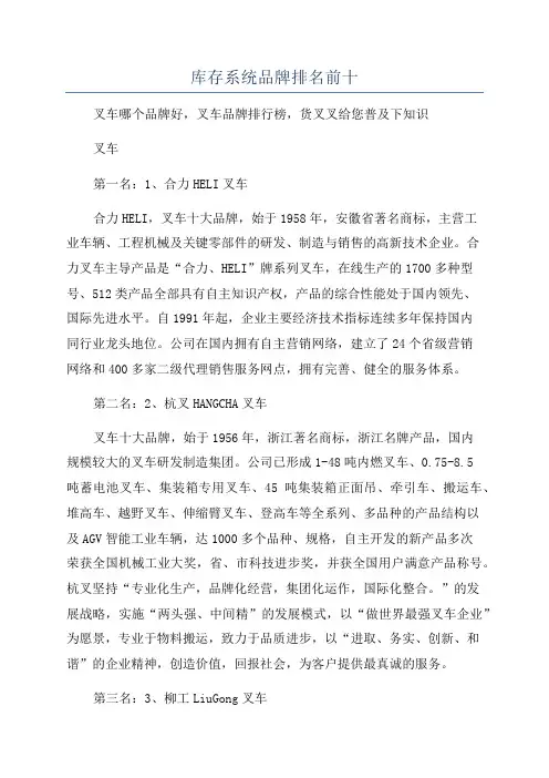 库存系统品牌排名前十