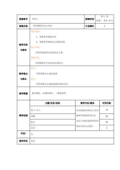 零件图教案