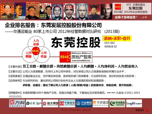 东莞控股招聘官网2013薪酬水平(交通运输业人力资源规划)东莞发展控股股份有限公司_九舍会智库
