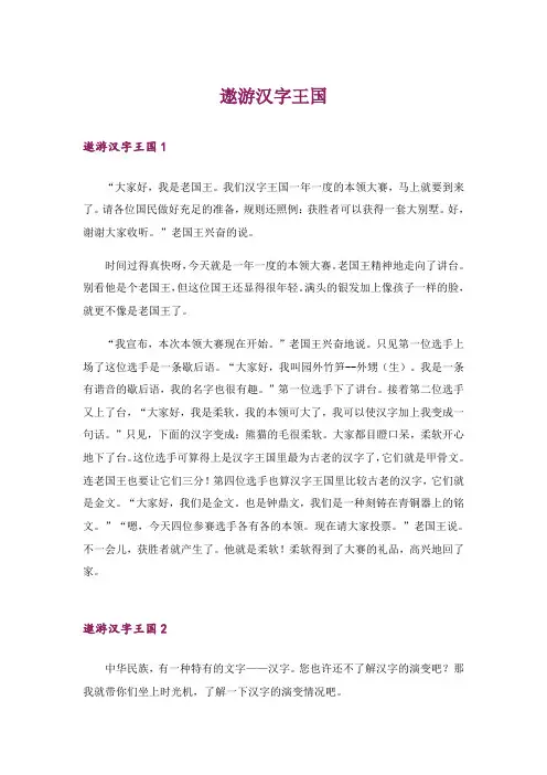 遨游汉字王国