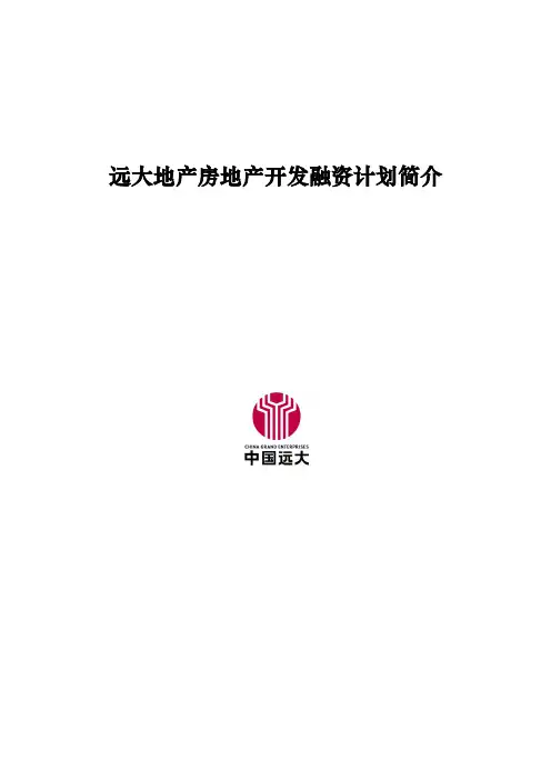 1-远大地产房地产开发融资计划简介