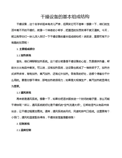 干燥设备的基本组成结构