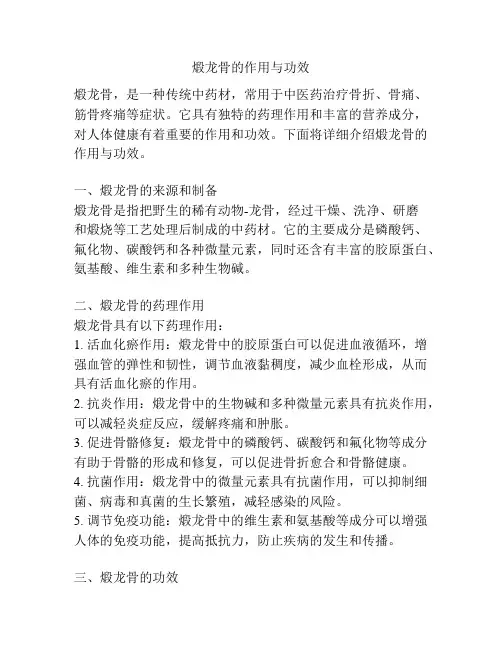 煅龙骨的作用与功效