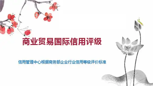 商业贸易国际信用评级