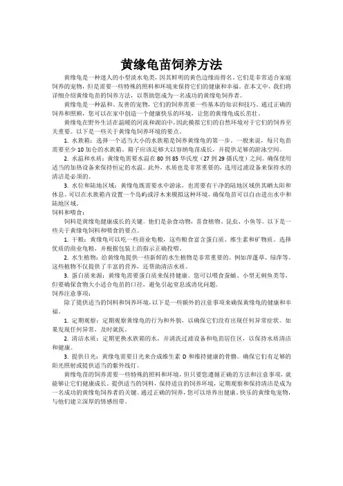 黄缘龟苗饲养方法 (2)