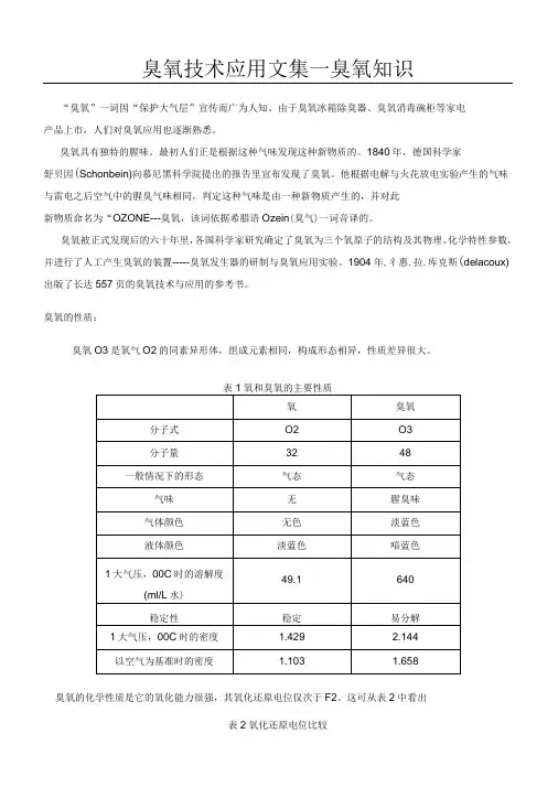 臭氧技术与应用