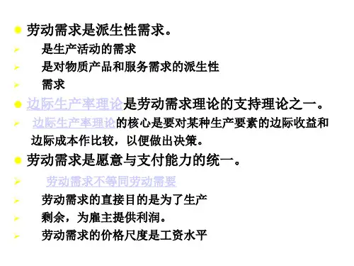 劳动经济学完全劳动需求课件