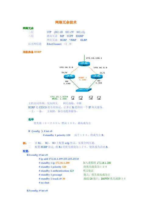 网络冗余技术