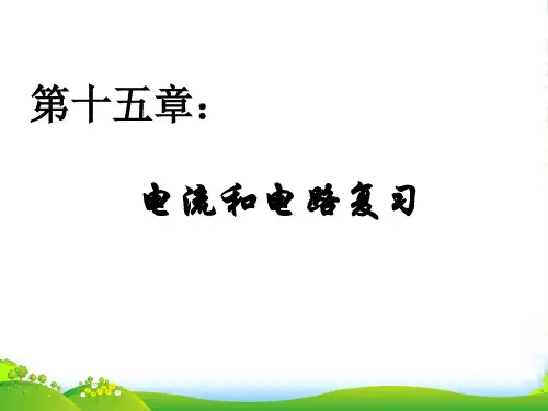 新人教物理九年级第十五章 电流和电路复习课件(共23张PPT)