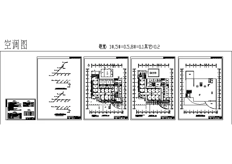 某大学学生第一食堂全套暖通cad设计施工图纸