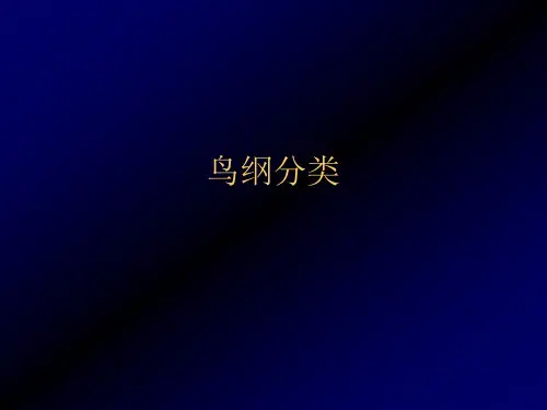 动物生物学：22 鸟纲分类