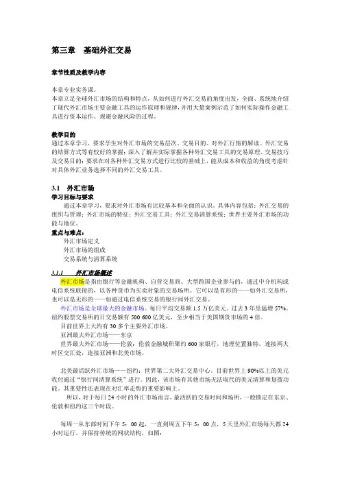 第3章 基础外汇交易