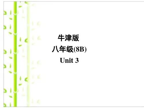 牛津译林版八年级英语下册Unit3 Reading I公开课课件
