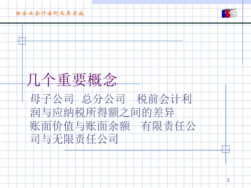 会计准则电子课件PowerPoint演示文稿