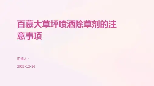 百慕大草坪喷洒除草剂的注意事项