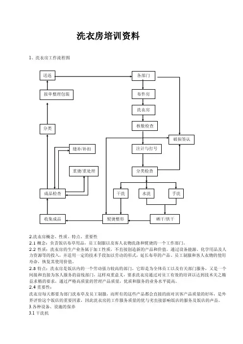 洗衣房培训内容