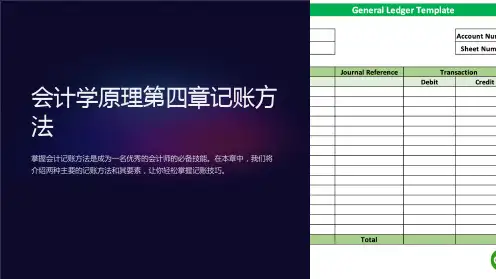 《会计学原理》第四章记账方法