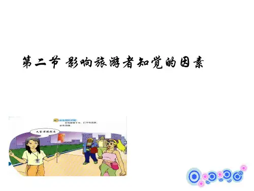 影响旅游者知觉的因素-PPT