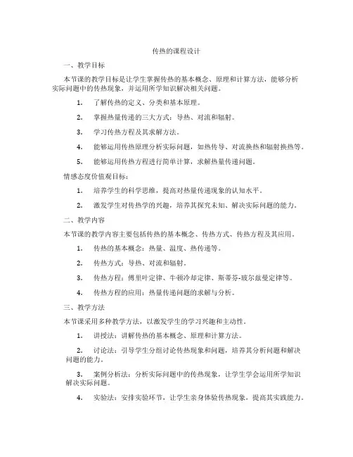 传热的课程设计