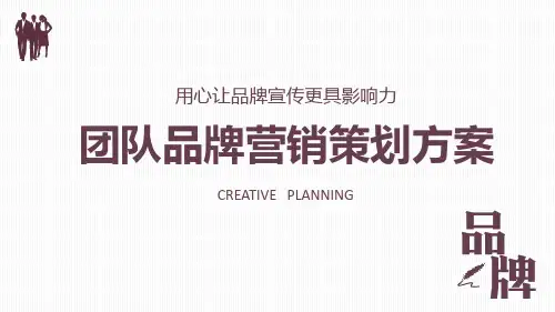 团队品牌营销策划方案PPT教育资料课件