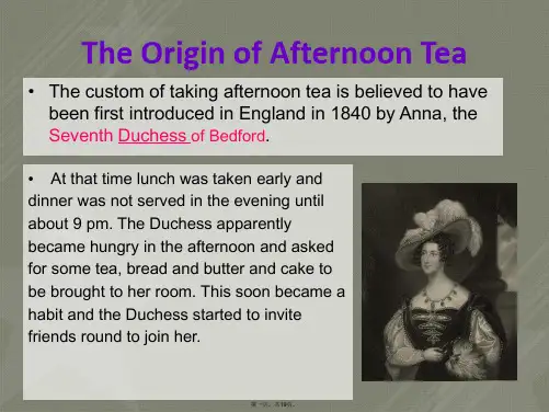 English AfternoonTea英国下午茶文化