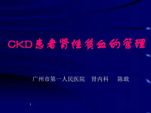 肾性贫血的临床实践指南PPT课件