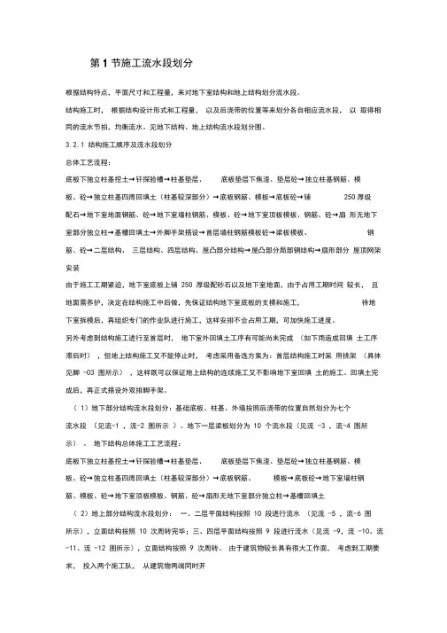 施工流水段划分