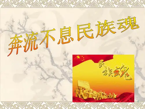奔流不息民族魂  主题班会课件