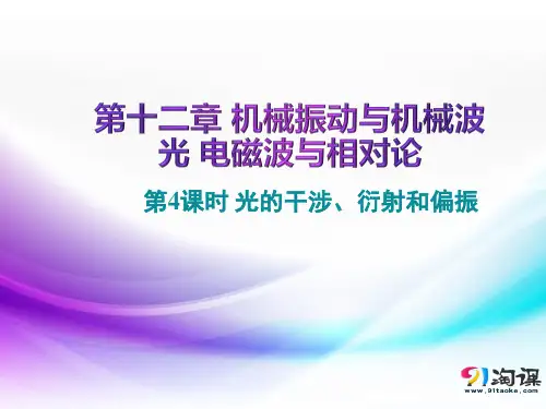 课件6：12.4 光的干涉、衍射和偏振