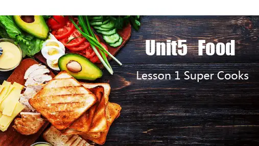 中职英语第三版第一册Unit5 Lesson1课件