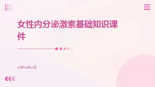 女性内分泌激素基础知识课件