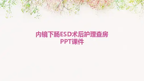 内镜下肠ESD术后护理查房ppt课件