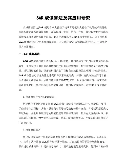 SAR成像算法及其应用研究