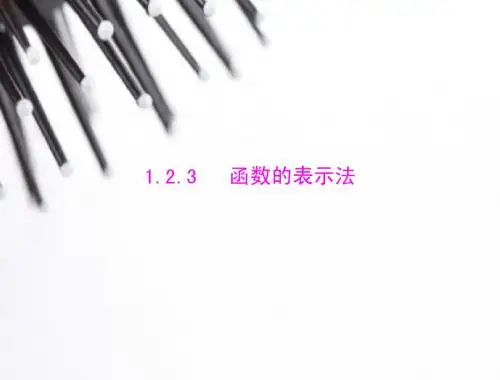 2014年新课标人教A版必修1数学1.2.2函数的表示法随堂优化训练课件