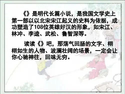 23《林冲棒打洪教头》解析精品PPT课件