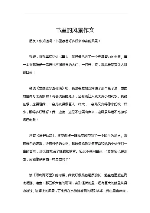 书里的风景作文