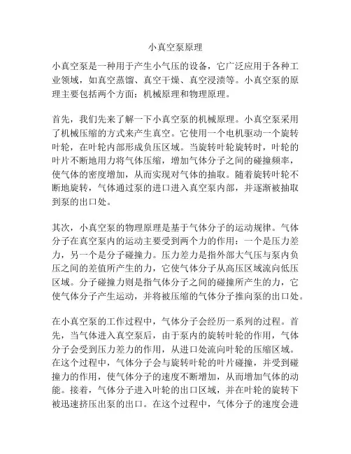 小真空泵原理
