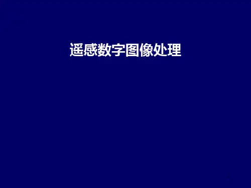遥感数字图像处理概述PPT课件