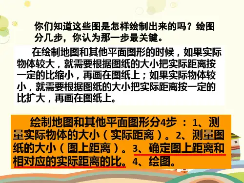 比例的应用——比例尺完整版课件