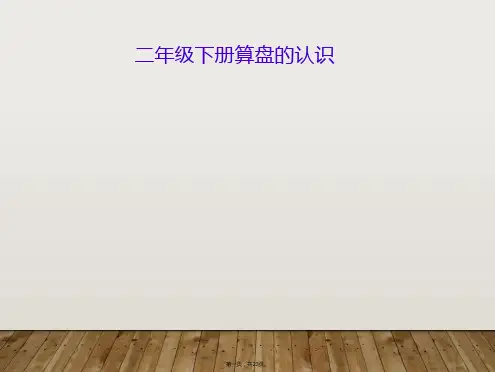 二年级下册算盘的认识